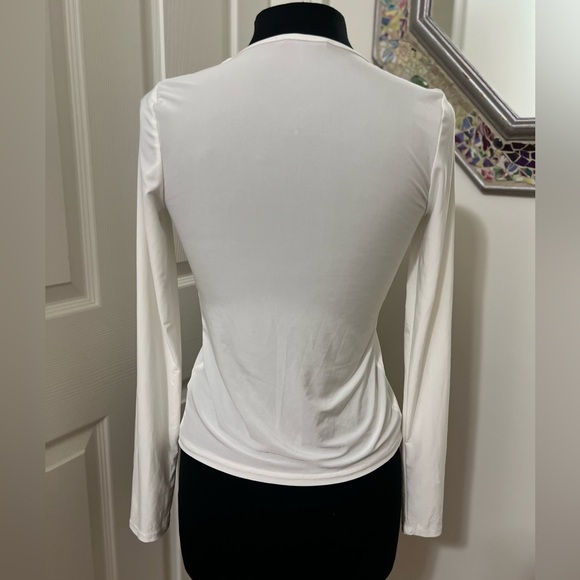 21 Saints Twisted Front Ivory Long Sleeve Top - Picture 5 of 11